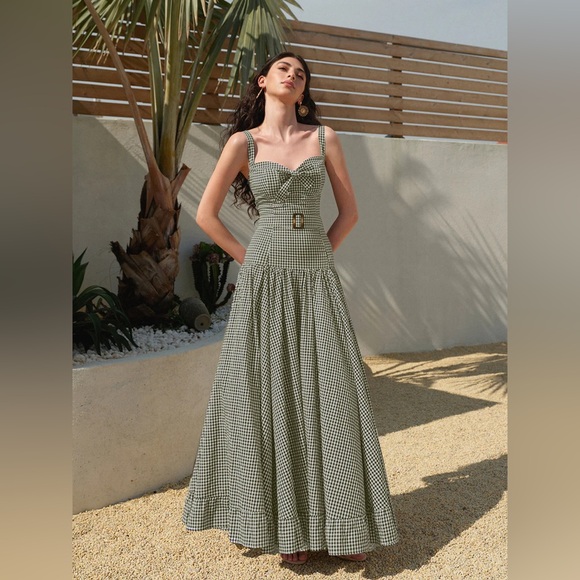 Commense Gingham Belted Sleeveless Dress
Size L - Picture 8 of 8